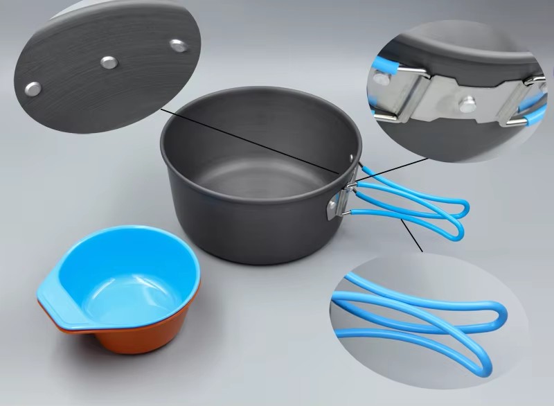 캠핑 조리기구 배낭 냄비 팬 그릇 키트 야외 냄비 요리 - Camping Cooking Pot Set 리뷰 및 가격