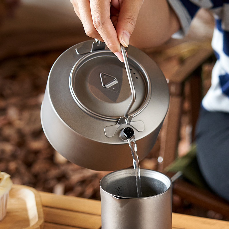 캠핑 물 요리 주전자 티타늄 주전자 980ml 차 커피 - Camping Cooking Tool Set 리뷰 및 가격