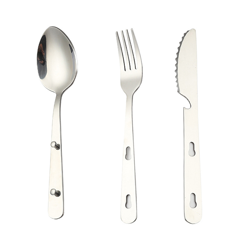 3개/세트 휴대용 캠핑 조리기구 스테인리스 스틸 식기  - Camping Cooking And Dining Set 리뷰 및 가격