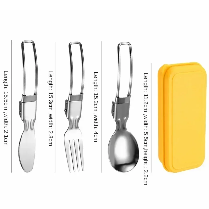 캠핑 및 하이킹용 미니 휴대용 스테인리스 스틸 식기 세 - Camping Cooking Cutlery Set 리뷰 및 가격
