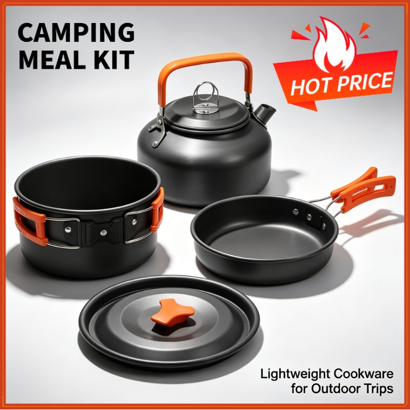 캠핑 요리 세트 캠핑 조리기구 여행용 식기 야외 피크닉 - Camping Cooking Set With Bag 리뷰 및 가격