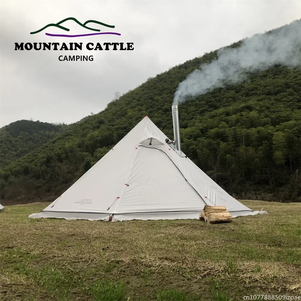 스노우 스커트가 있는 핫 피라미드 텐트, 초경량 야외  - Camping Cooking Snow 리뷰 및 가격